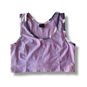 Nike Women's Purple Racerback Sports Bra Size M Athletic Gym Training